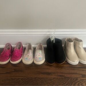 Lot of toddler girls size 8 Cat & Jack shoes